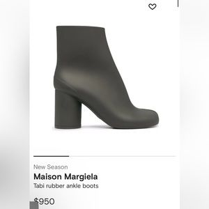 New Maison Margiela Rubber Tabi Boots